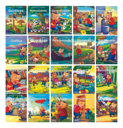 Coleção O Que Cabe No Meu Mundo – Valores e Virtudes (20 livros)